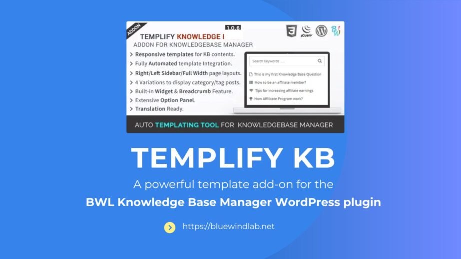 Templify KB - BWL Knowledge Base Addon