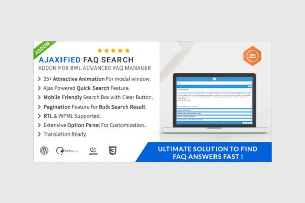 Ajaxified FAQ Search - Advanced FAQ Addon
