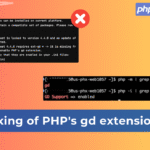 Easy fixing of PHP's gd extension error